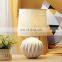 Nordic office restaurant indoor desk lights cheap unique modern ball shape custom matte white table lamps ceramic