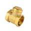 1/2 inch female threaded non- return NPT brass swing check valve for water system