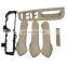 6 PCS Beige Inside Door Handle Cover Bracket Grab Bezel Trim For Jetta Golf MK4
