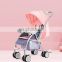 Factory wholesale baby stroller lightweight bassinet adjustable toddler pram