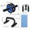 Ab Roller Wheel 6-In-1 Ab Roller Kit Multifunctional Abdominal Wheel Fitness Trainer Wheel  With Jump Rope And Push Up Stand