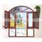 2018 new design modern popular arch shape aluminum frame iron window grill design