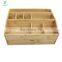 Multifunctional Bamboo Wood Desk Organizer with Drawer Desktop File Organizer with Pen Holder Wood Desk Organizers