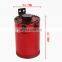 AUSO Baffled 3-Port Billet 6061 Aluminum Auto Parts Oil Catch Can Oil Billet With Air Filter Universal Fit For Most Car