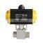 COVNA High Pressure Flow Control 3 Way Automatic Pneumatic Actuated Ball Valve