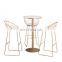 Outdoor bistro high bar table metal bar table and chair