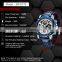 BNEYAR 5172 New Men Quartz Wristwatches Leather Waterproof Military Watch 48mm Large Dial Sport Chronograph Watch