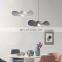 European Modern Hat Shade Chandelier Pendant Light With Fabric Shade Hotel Home Decoration Pendant Light