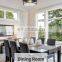 Flush Mount Lighting Fixture, 12inch 2-Light Metal Ceiling Light Fixtures, Oil Rubbed Bronze Finish with Seeded Glass