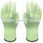 Cow Leather Palm ANSI A4 CE Cut 5 Aramid Fibre Cut Resistant Work Glove