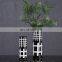Minimalist Interior Home Decorations Art Cylindrical Black Hand Drawing Ceramic Geometric vase Vase