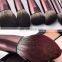 12pcs hot selling purple professional makeup brush set for blending foundation powder blush concealer eyeshadow
