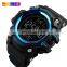 SKMEI 1384 Waterproof Electronic Men's Wristwatches Military Rubber countdown