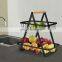 2-Tier Countertop Fruit Basket Fruit Bowl Bread Basket Vegetable Holder for Kitchen Storage