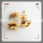 jewelry copper brass alloy white gold earring factory china