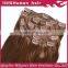 100% human hair full head clip in hair extension