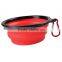 Pet Dog Cat Portable Silicone Collapsible Travel Feeding Bowl Water Dish Feeder