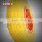 Beauty color ribbed pattern pu foam rubber wheel 4.00-8