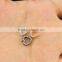 CZ6632 Mirco cz pave heart pendant, bead landing charms