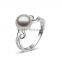 Latest Fashion Jewelry 925 Sterling Silver Pearl Engagement Ring