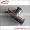 Food grade equal clamped pipe fitting tee