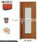 New modern design teak wood door design with tempered glass used interior doors for sale in guangzhou