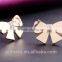 New Gold Plated Rhinestones Bow Butterfly Stud Earring For Women Jhumke Jewellery