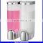 double wall mounted hanging breast shower gel dispenser