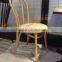 wooden thonet dining chair with cushion