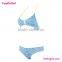 Accpet Paypal Light Blue Printed Bandeau Tankini Swimsuit Women