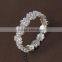 hot selling table decoration & accessories type flower shape rhinestones crystal wedding napkin ring