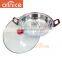 Good quality cheap price 28 cm stock pot dinner pot stainless steel induction hot pot with oak handle