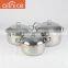 China products hot sale in South Africe kitchen appliance 3pcs set stainless steel cookware ACZBTZG01TG
