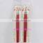 Red wood handle nail art pointed end brush nail art brush 3 point set