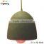 Concrete Resin big pendant light with metal canopy and copper wire