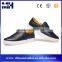 Wholesale China New Man Slip On PU Navy White Leather Shoes
