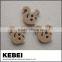 Multihole bright swiveling shank button