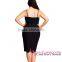Wholesale New Design Women Pretty Blue Sexy Plus Size Pencil Dress With Crochet Bodice