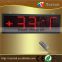 outdoor waterproof digital number 8.8.8.8.8. red LED Display, gas price, temperature and date LED Sign with RF remote