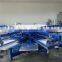 6 Color automatic rotary t-shirt silk screen printing machine