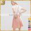 Wholesale fashion classic pinafore design stretch insert to back crossed back straps dress for women                        
                                                Quality Choice