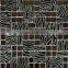 colorful square shape stainless mosaic,mosaic glass,crystal glass mosaic tile
