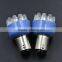 1W DC12V BA15D 12 x 2 LED Blue Car Lights Indicator light Brake light