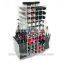 eye catching clear custom acrylic lipstick tower,acrylic lipstick organizer,acrylic spinning lipstick tower