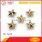 Star shaped metal rivet for garment/handbags/jeans/clothes