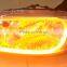 Sequential LED DRL dual color white/yellow running lighting turn light