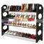 duty waterproof four-layers steel large shoe rack storage for sale
