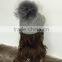 UK style cheap good quality fashion raccoon fur pompom100% wool felt stewards hats