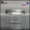 30/50/60/80/120/150/200/250ml transparent plastic jar empty packaging personal care wholesale silver screw cap cream