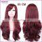 Women Wig Long Hair Heat Resistant Curly Lace Wig Naturel Red